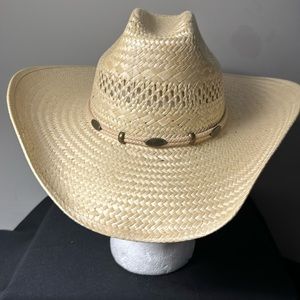 Vintage Stetson Straw Mens Hat lightly worn